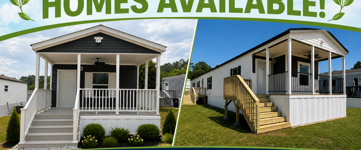Brand new homes available